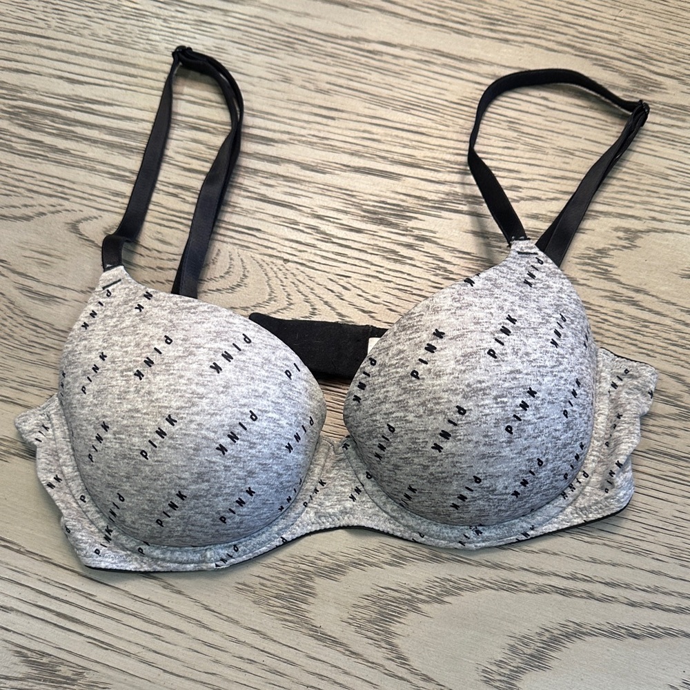 PINK Victoria's Secret Heather Gray Bra